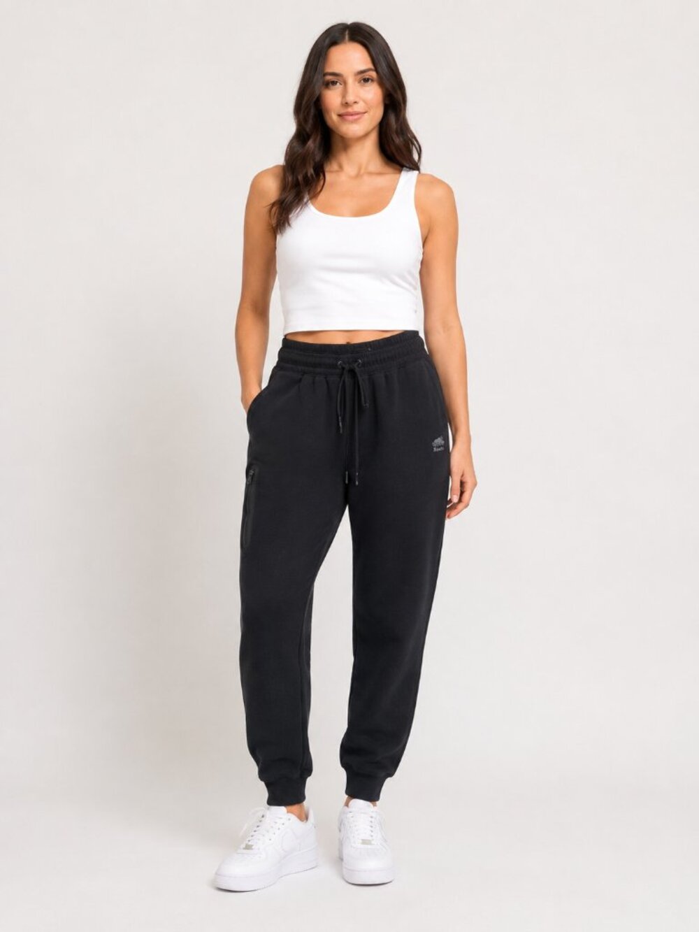 Roots Black Jogger Sweatpants XS Women’s Drawstring Athletic
